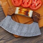 Rosewood and Camel Bone Ulu Knives