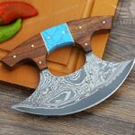 San Mai Damascus Ulu Knife